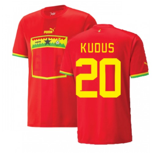 Ghana Mohammed Kudus #20 Replika Udebanetrøje VM 2022 Kortærmet